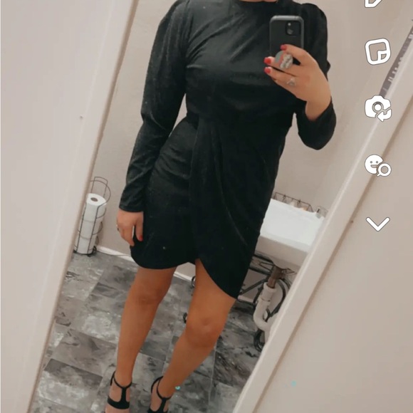 SHEIN SXY Asymmetric Hem Dress - Picture 2 of 2